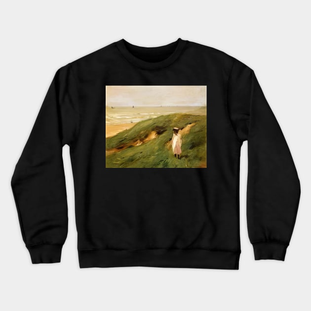 dune near nordwijk with child 1906 - Max Liebermann Crewneck Sweatshirt by Kollagio